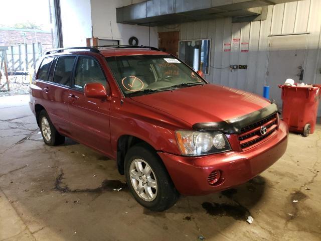 JTEGF21A930107614 - 2003 TOYOTA HIGHLANDER RED photo 1