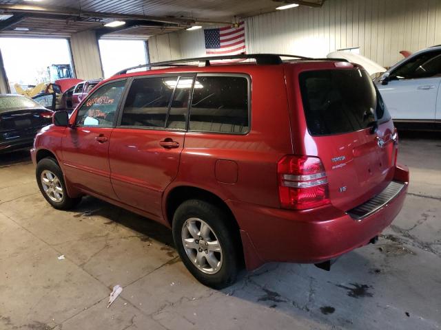 JTEGF21A930107614 - 2003 TOYOTA HIGHLANDER RED photo 3