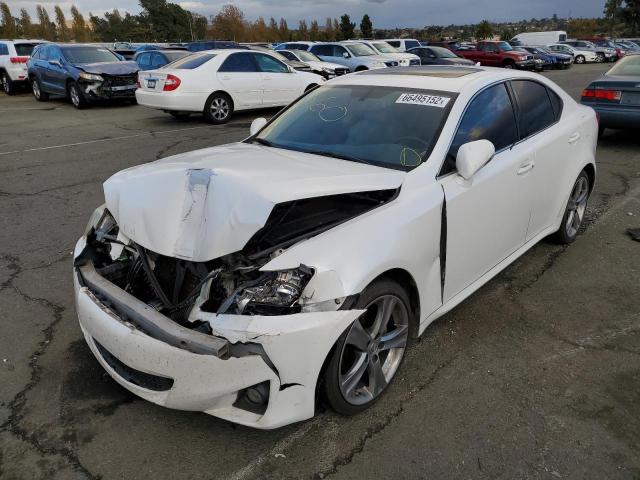 JTHBF5C25C5177361 - 2012 LEXUS IS 250 WHITE photo 2