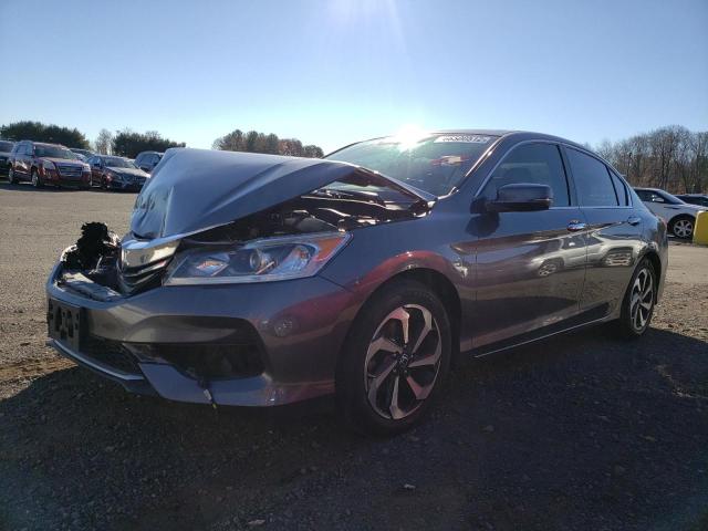 1HGCR2F83GA033236 - 2016 HONDA ACCORD EXL GRAY photo 2