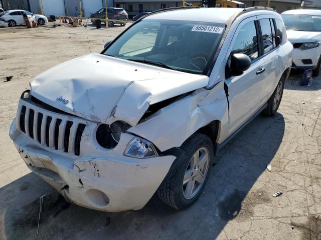 1J8FT47W48D537406 - 2008 JEEP COMPASS SP WHITE photo 2