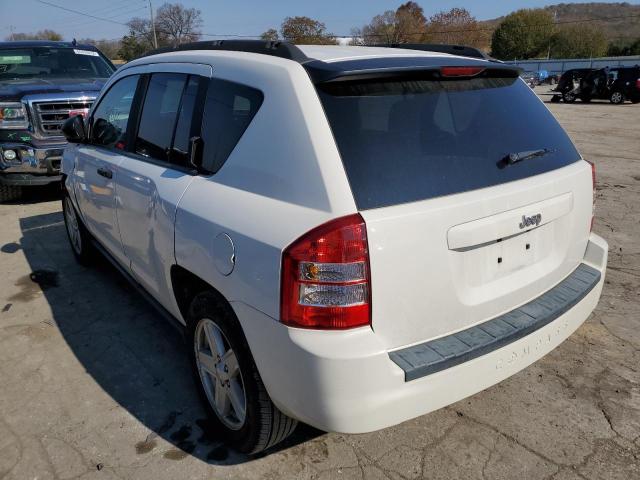 1J8FT47W48D537406 - 2008 JEEP COMPASS SP WHITE photo 3