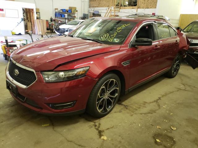 1FAHP2KT7DG175219 - 2013 FORD TAURUS SHO MAROON photo 2