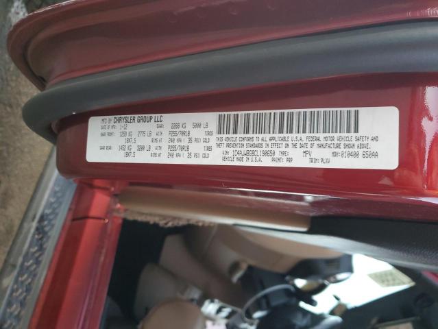 1C4AJWBG8CL190650 - 2012 JEEP WRANGLER S RED photo 10