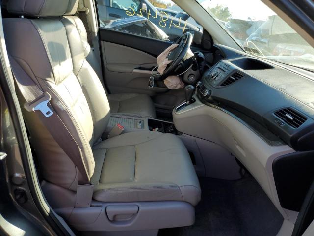 2HKRM4H71DH659668 - 2013 HONDA CR-V EXL GRAY photo 5