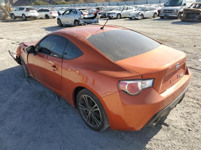 JF1ZNAA18D1716513 - 2013 TOYOTA SCION FR-S ORANGE photo 3