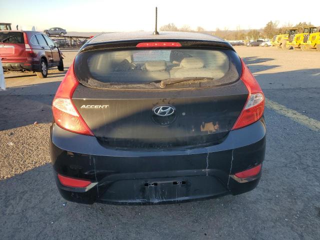 KMHCT5AE1FU216206 - 2015 HYUNDAI ACCENT GS BLACK photo 6