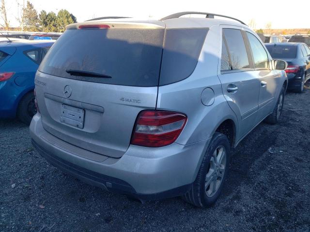 4JGBB22E27A220599 - 2007 MERCEDES-BENZ ML 320 CDI SILVER photo 4