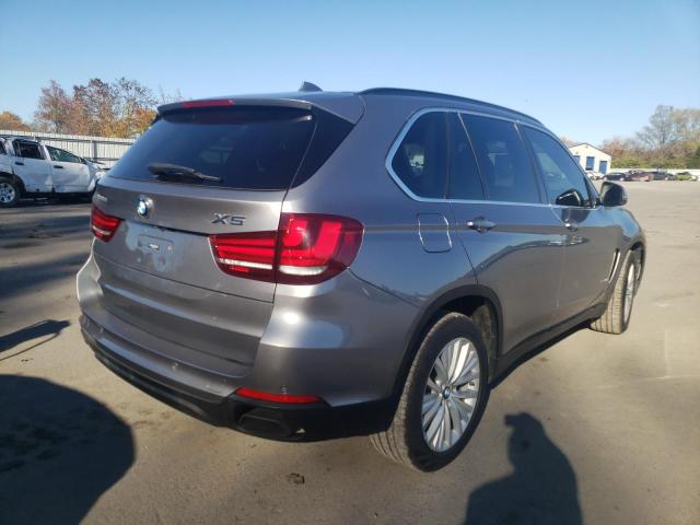 5UXKR6C56E0J72001 - 2014 BMW X5 XDRIVE5 GRAY photo 4