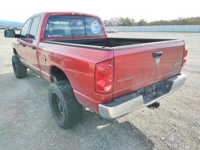 1D7KS28C97J569582 - 2007 DODGE RAM 2500 S BURGUNDY photo 3