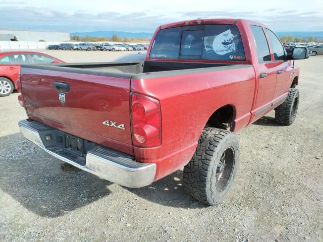 1D7KS28C97J569582 - 2007 DODGE RAM 2500 S BURGUNDY photo 4