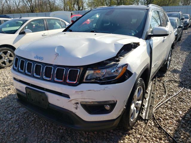 3C4NJDBBXJT301646 - 2018 JEEP COMPASS LA WHITE photo 2