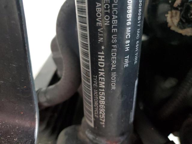 1HD1KEM15DB692571 - 2013 HARLEY-DAVIDSON FLHTK ELEC ვერცხლისფერი ფოტო 10