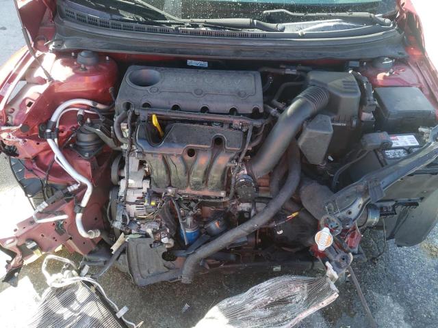 KNAFU4A23C5493053 - 2012 KIA FORTE EX BURGUNDY photo 7