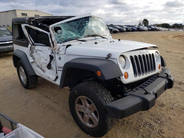 1C4AJWAG4CL102856 - 2012 JEEP WRANGLER S WHITE photo 1