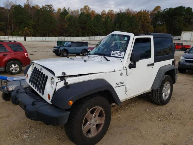 1C4AJWAG4CL102856 - 2012 JEEP WRANGLER S WHITE photo 2