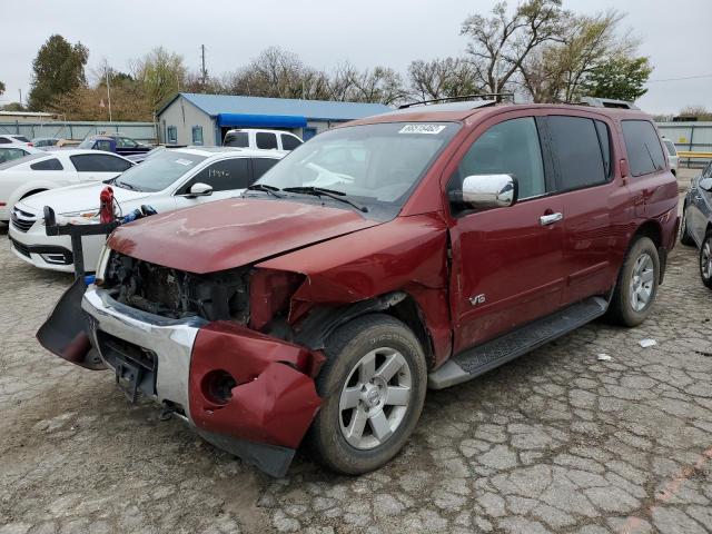 5N1AA08B85N702726 - 2005 NISSAN ARMADA SE RED photo 2