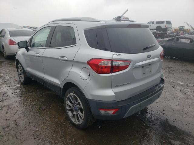 MAJ3S2KE0KC279288 - 2019 FORD ECOSPORT T SILVER photo 3