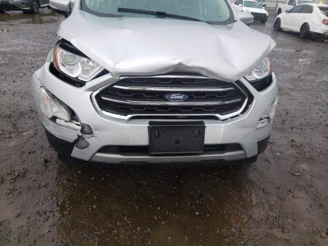 MAJ3S2KE0KC279288 - 2019 FORD ECOSPORT T SILVER photo 9