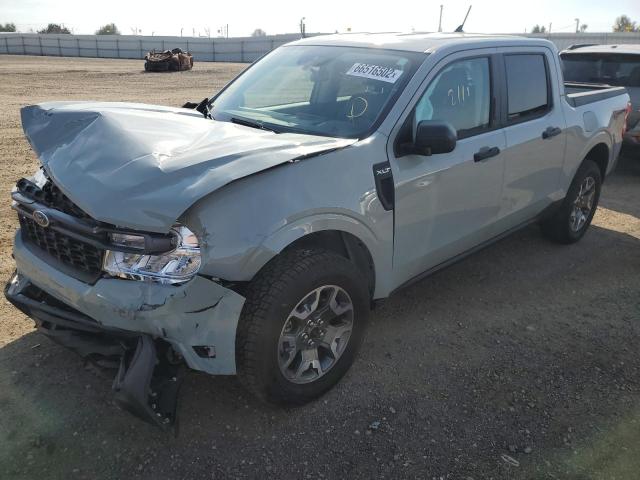 3FTTW8F95NRA44504 - 2022 FORD MAVERICK X GRAY photo 2