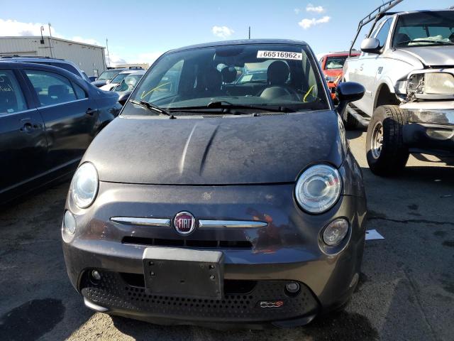 3C3CFFGE5FT623257 - 2015 FIAT 500 ELECTR GRAY photo 9