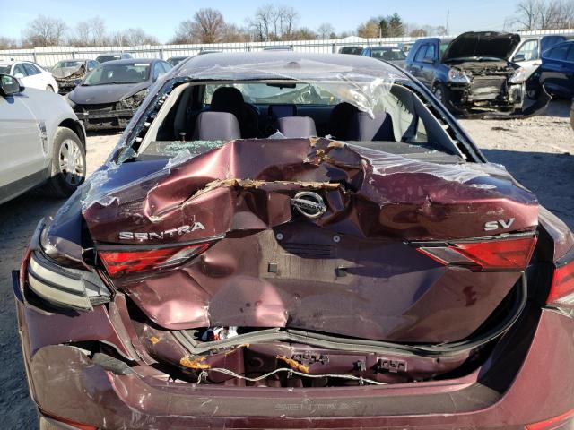 3N1AB8CVXLY267941 - 2020 NISSAN SENTRA SV BURGUNDY photo 9