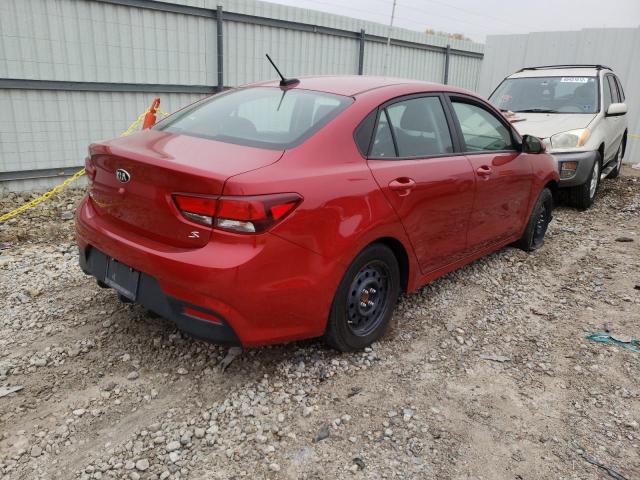 3KPA24ABXKE161150 - 2019 KIA RIO S RED photo 4