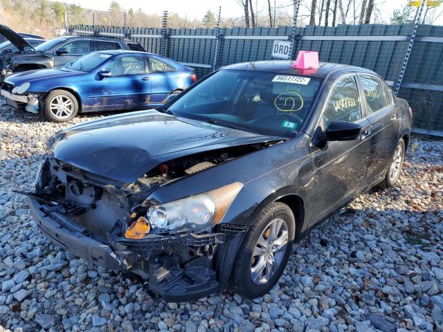 1HGCP2F62CA125050 - 2012 HONDA ACCORD SE BLACK photo 2