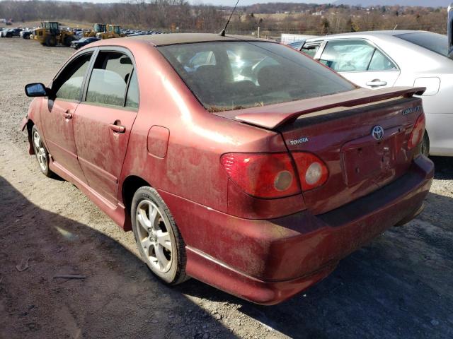 2T1BY30EX5C476977 - 2005 TOYOTA COROLLA XR 栗色 照片 3