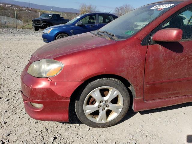 2T1BY30EX5C476977 - 2005 TOYOTA COROLLA XR 栗色 照片 9