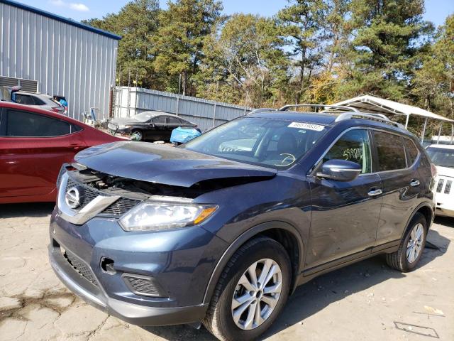 5N1AT2MT9GC917244 - 2016 NISSAN ROGUE S BLUE photo 2