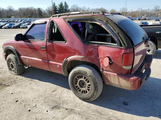 1GKCT18W51K177317 - 2001 GMC JIMMY MAROON photo 2