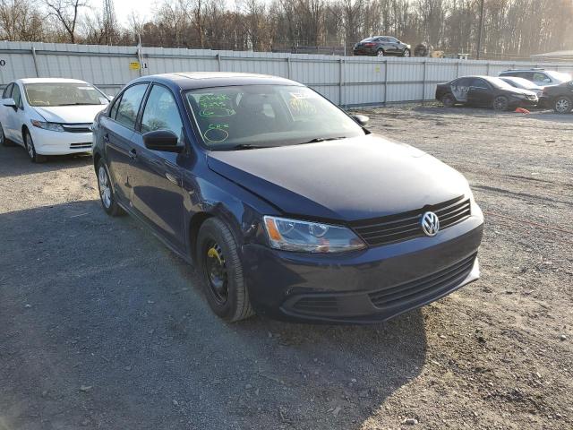 3VW2K7AJ3CM332399 - 2012 VOLKSWAGEN JETTA BASE BLUE photo 1