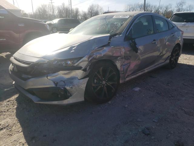 19XFC2F8XLE025736 - 2020 HONDA CIVIC SPOR 银色 照片 2