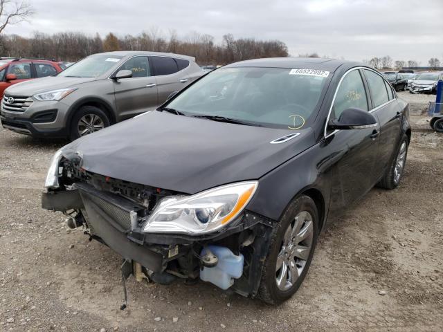 2G4GK5EX4G9110475 - 2016 BUICK REGAL BLACK photo 2