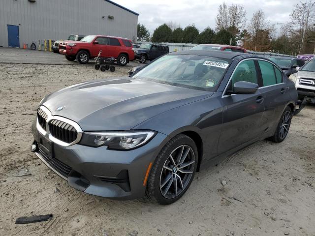 3MW5R7J01L8B12624 - 2020 BMW 330XI GRAY photo 2