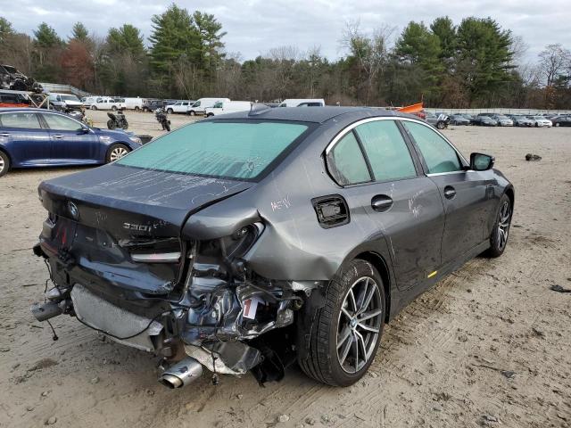 3MW5R7J01L8B12624 - 2020 BMW 330XI GRAY photo 4