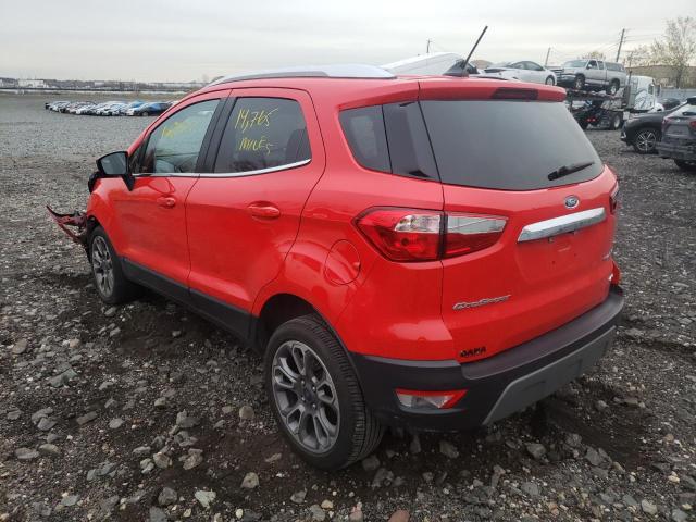 MAJ6S3KLXLC364268 - 2020 FORD ECOSPORT T RED photo 3