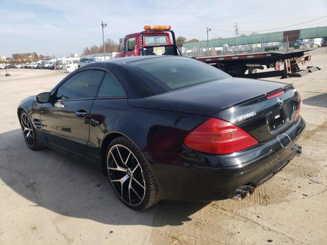 WDBSK75F43F025105 - 2003 MERCEDES-BENZ SL 500R BLACK photo 3