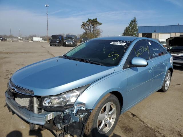 1G1PF5S98B7144100 - 2011 CHEVROLET CRUZE LT BLUE photo 2