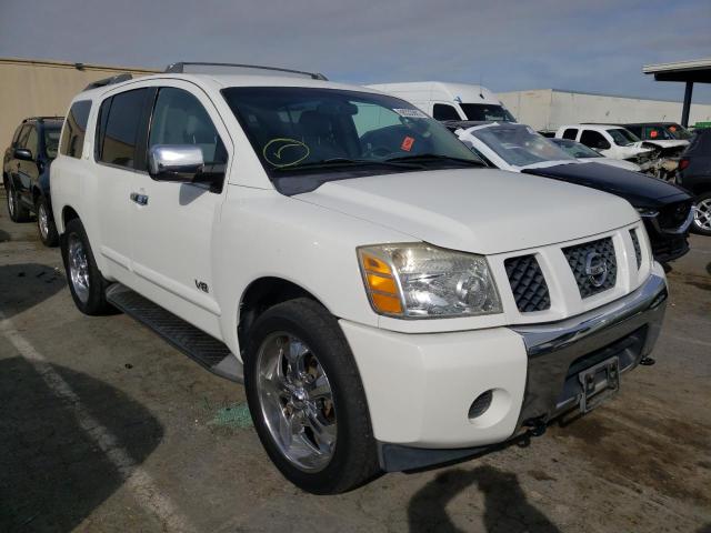 5N1AA08B15N736605 - 2005 NISSAN ARMADA SE WHITE photo 1