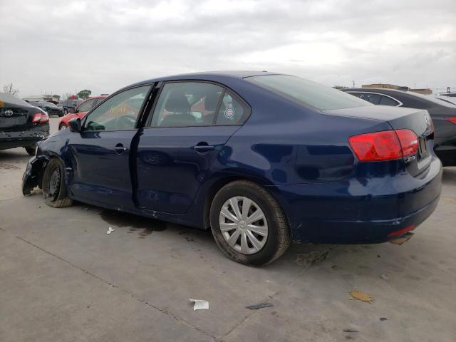 3VW2K7AJ8CM357105 - 2012 VOLKSWAGEN JETTA BASE 蓝色 照片 2