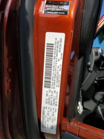 1C4AJWAG9EL279177 - 2014 JEEP WRANGLER S ORANGE photo 10