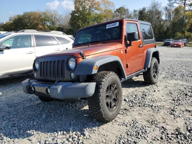 1C4AJWAG9EL279177 - 2014 JEEP WRANGLER S ORANGE photo 2