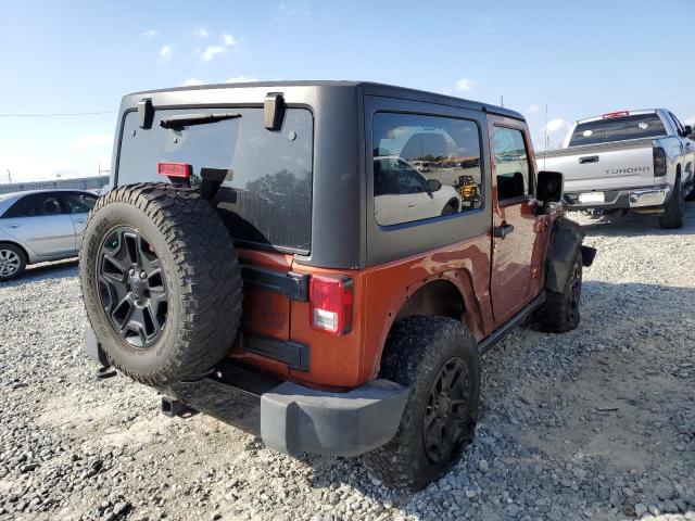 1C4AJWAG9EL279177 - 2014 JEEP WRANGLER S ORANGE photo 4