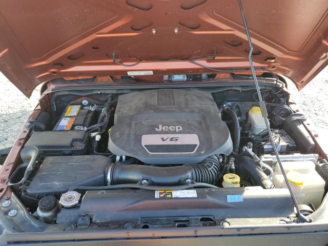 1C4AJWAG9EL279177 - 2014 JEEP WRANGLER S ORANGE photo 7