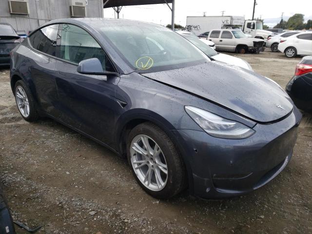 5YJYGDEE7MF274037 - 2021 TESLA MODEL Y Серый фото 1