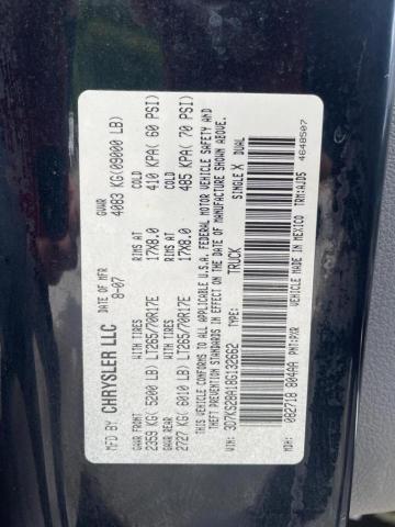 3D7KS28A18G132662 - 2008 DODGE RAM 2500 S BLACK photo 10