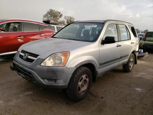 JHLRD78404C044910 - 2004 HONDA CR-V LX SILVER photo 2