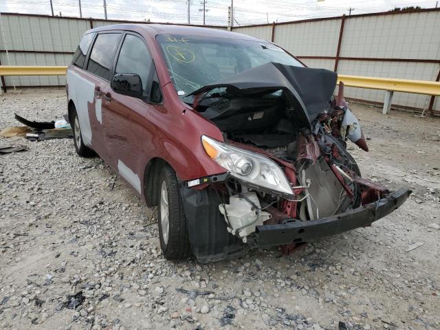 5TDKA3DC8BS007063 - 2011 TOYOTA SIENNA BAS MAROON photo 1